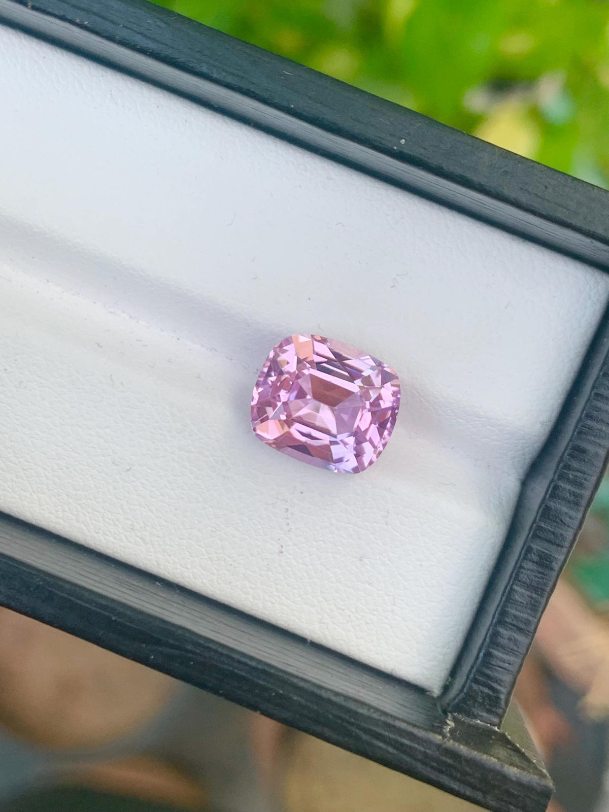 Cushion Cut Pink Kunzite Gemstone: Natural Afghanistan Gem (6.30 Carat)