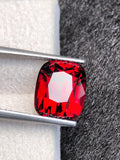 Rhodolite Garnet 5.86ct Cushion Cut Vibrant Reddish Gemstone from Tanzania