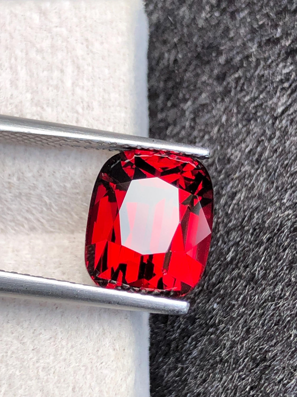 Rhodolite Garnet 5.86ct Cushion Cut Vibrant Reddish Gemstone from Tanzania