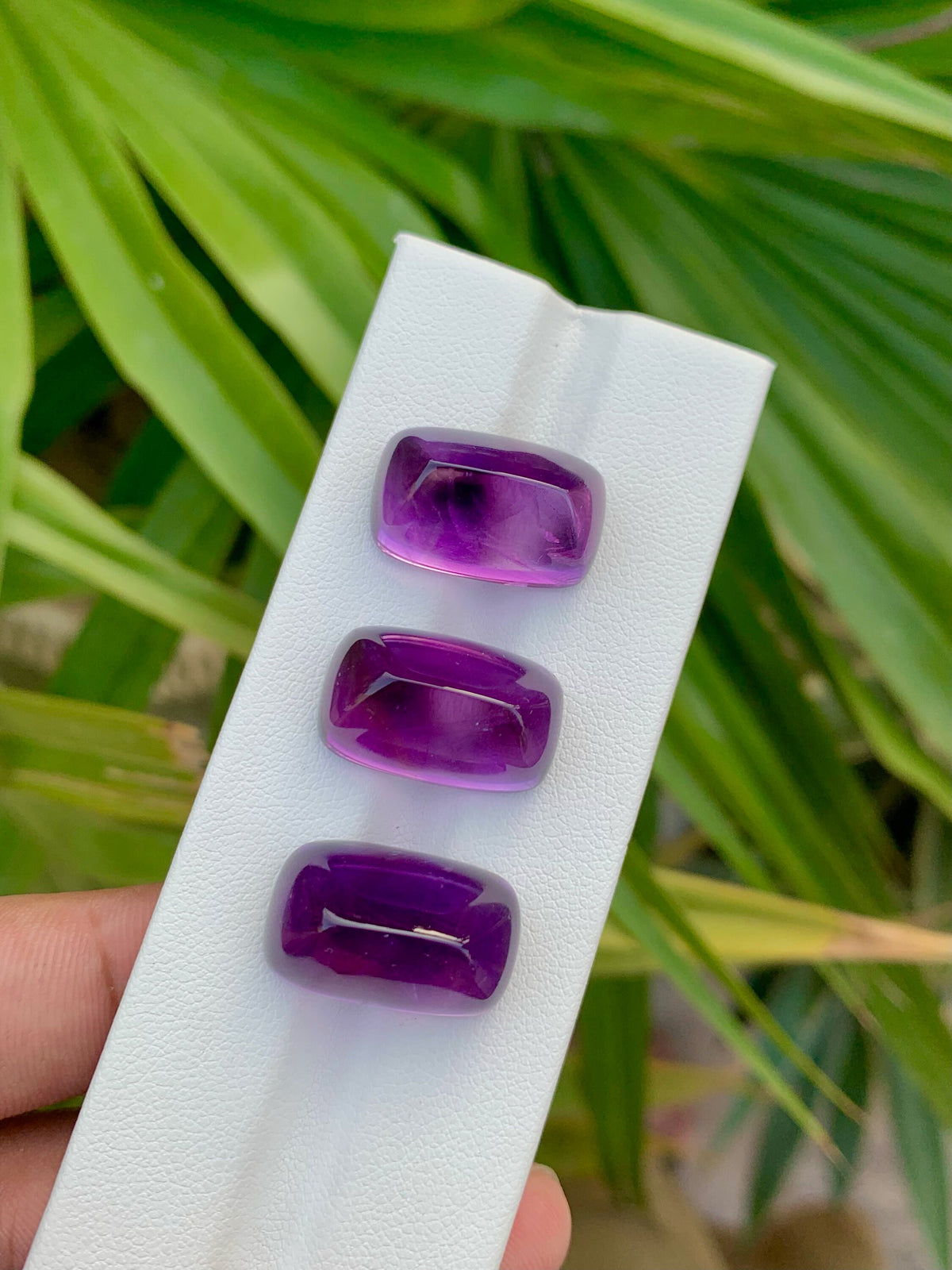 Deep Purple Amethyst Sugarloaf Cabochon Lot: 55.00 Carat Gem