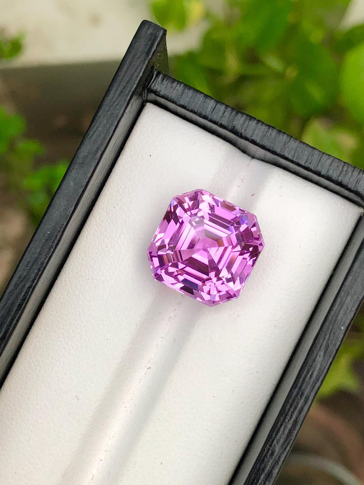 Pink Kunzite Gemstone: 20.25 CT Asscher Cut, Afghanistan