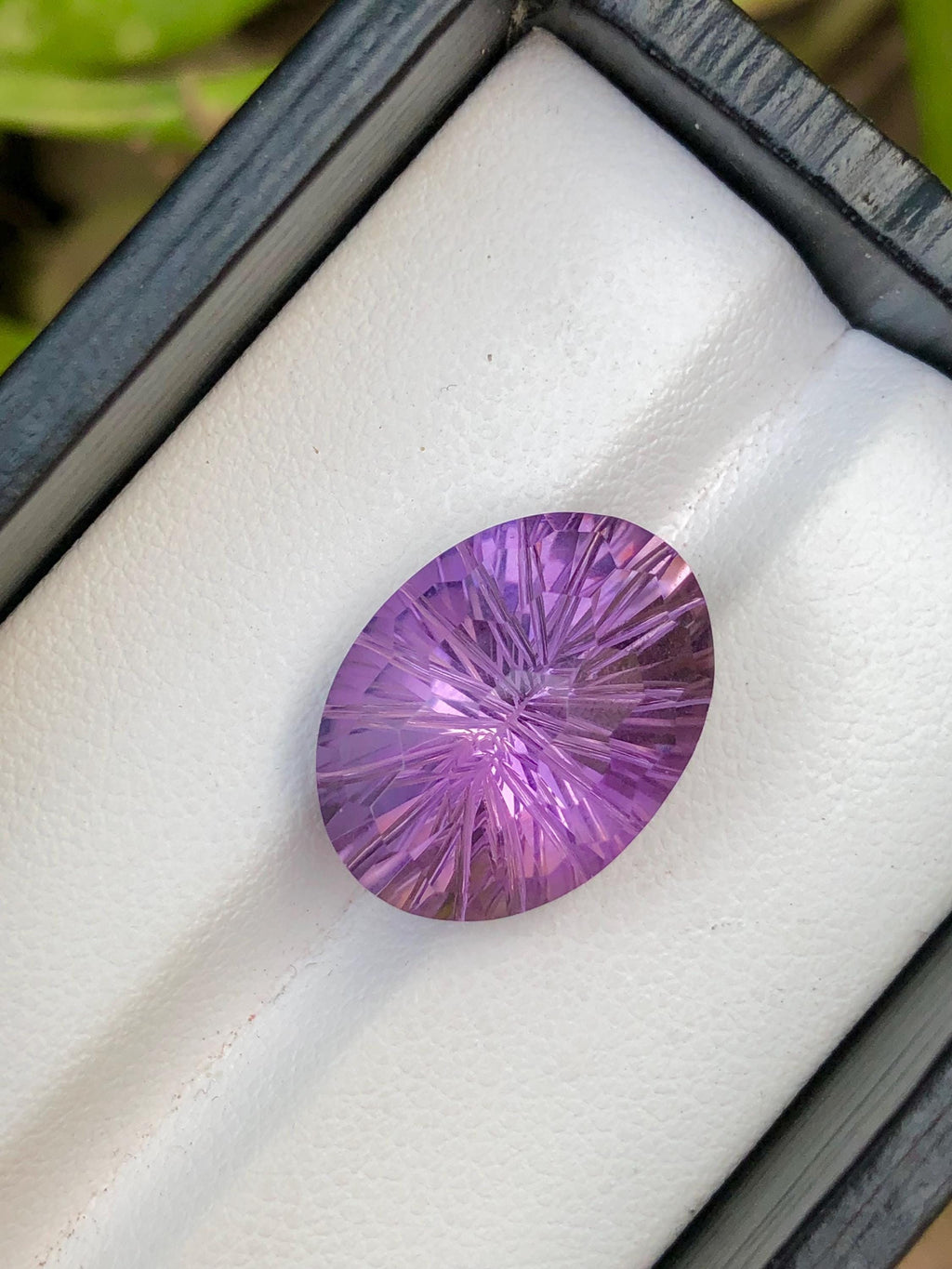 Fancy Cut Amethyst Gemstone: 11.70 CT Natural Purple Ring Stone