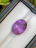 Fancy Cut Amethyst Gemstone: 11.70 CT Natural Purple Ring Stone