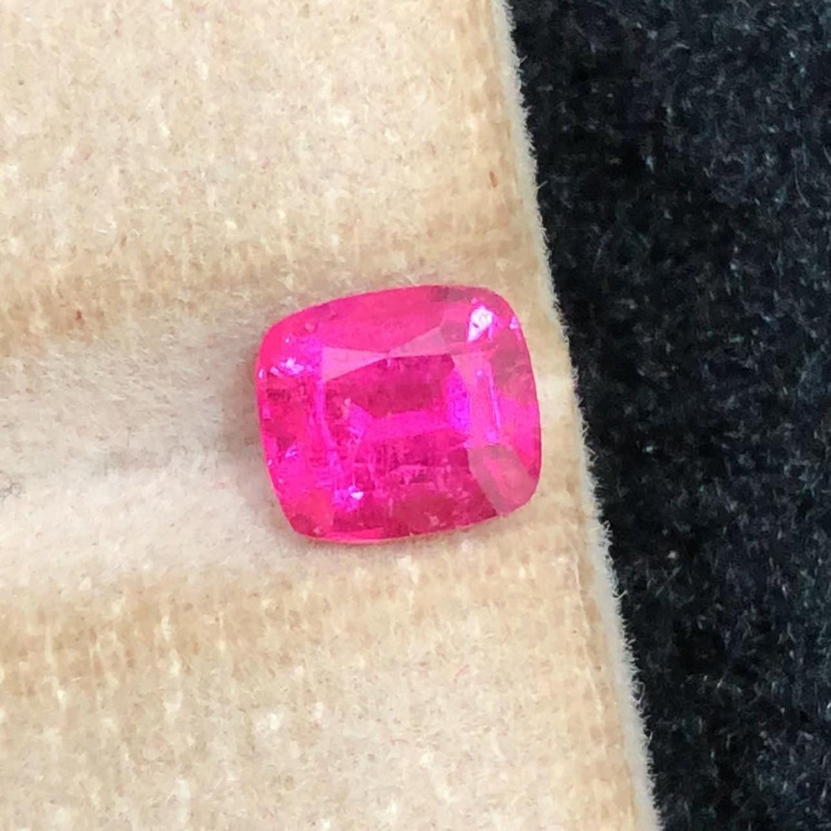 Pink Rubellite Tourmaline 1.20ct Cushion Cut from Afghanistan