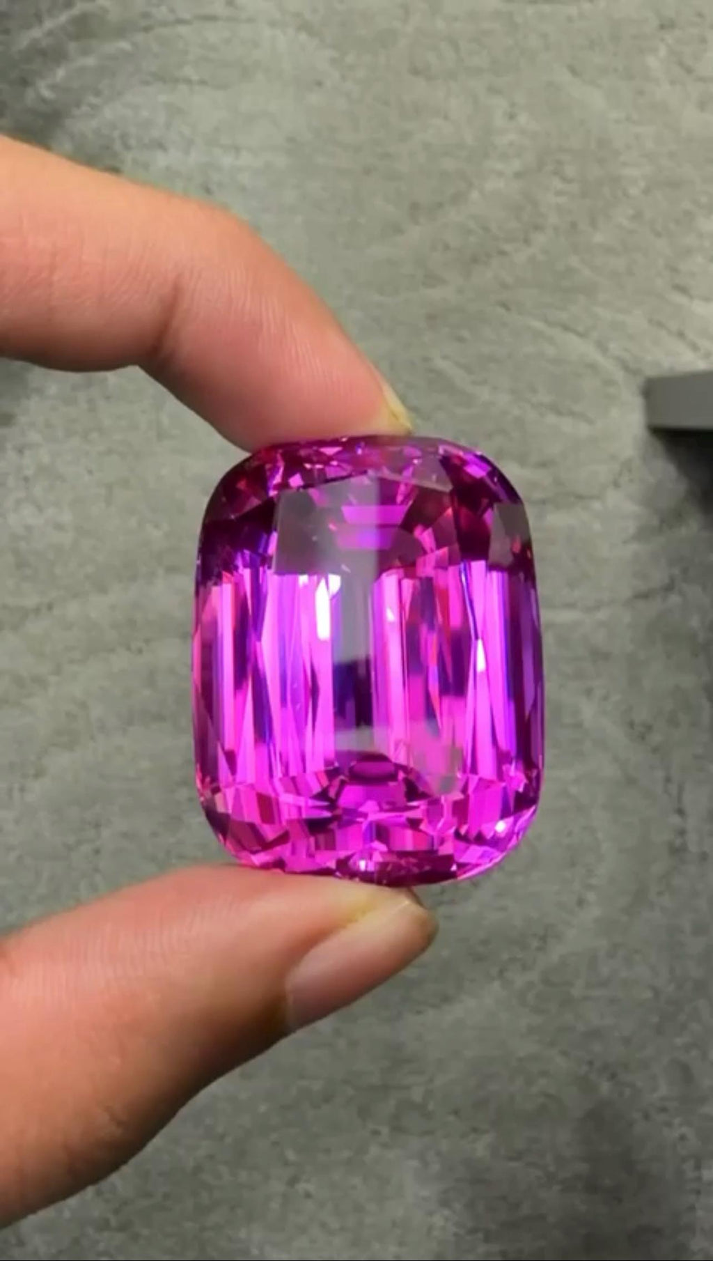 Pink Kunzite 227.50ct Cushion Cut Gem - Big Size Kunzite from Afghanistan