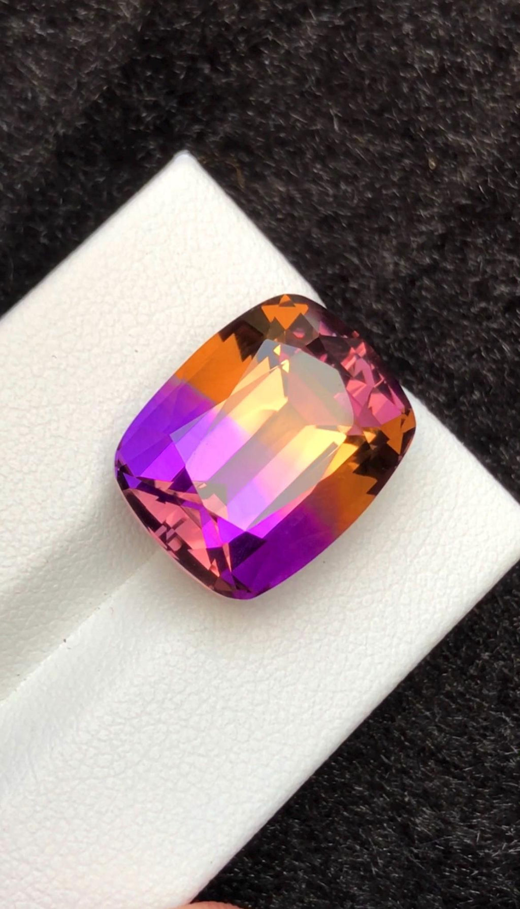Bi-Color Ametrine 15.80ct Cushion Cut – Gemstone from Brazil