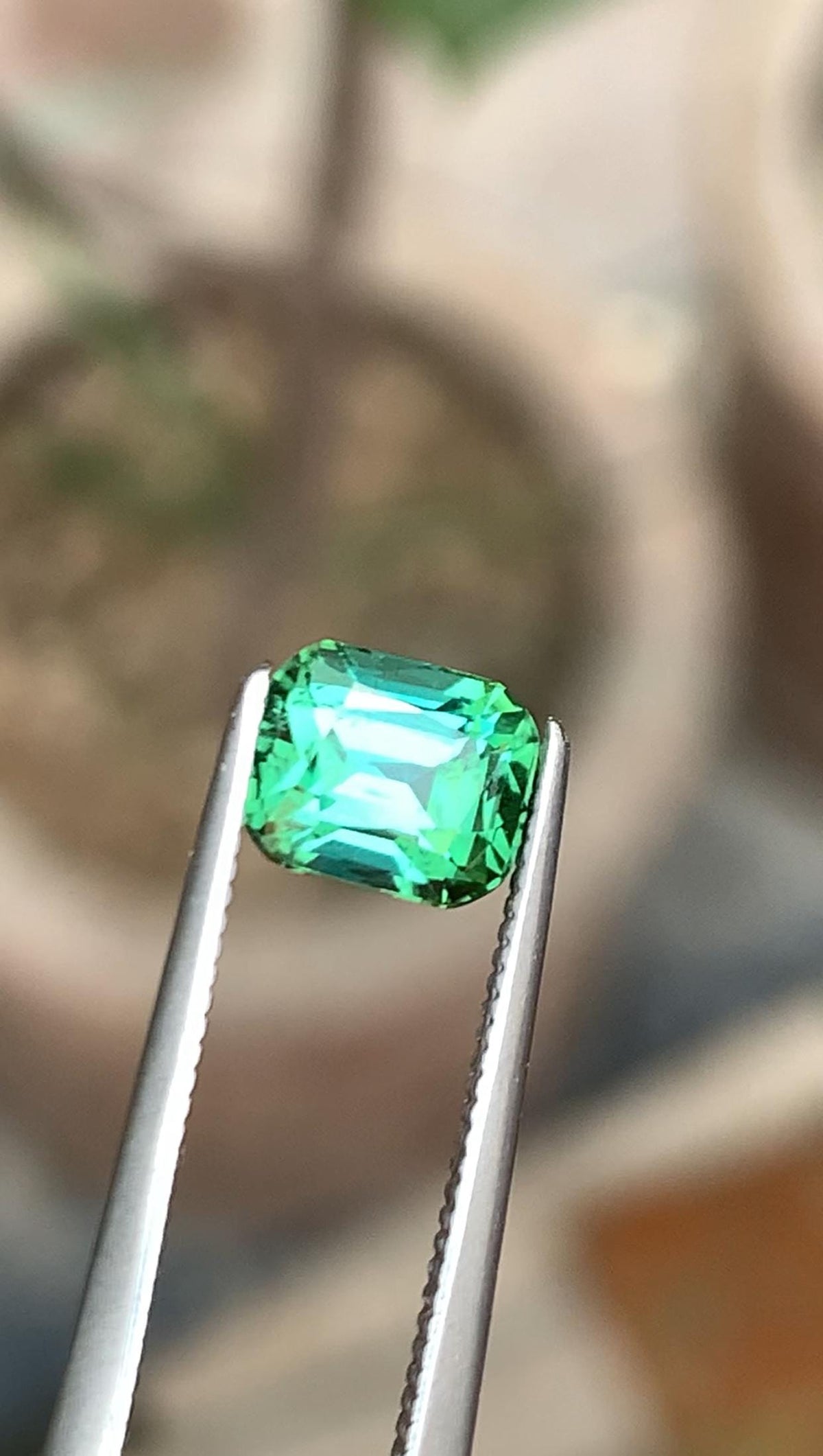Lagoon Tourmaline 1.35ct Cushion Cut Loose Gemstone from Afghanistan