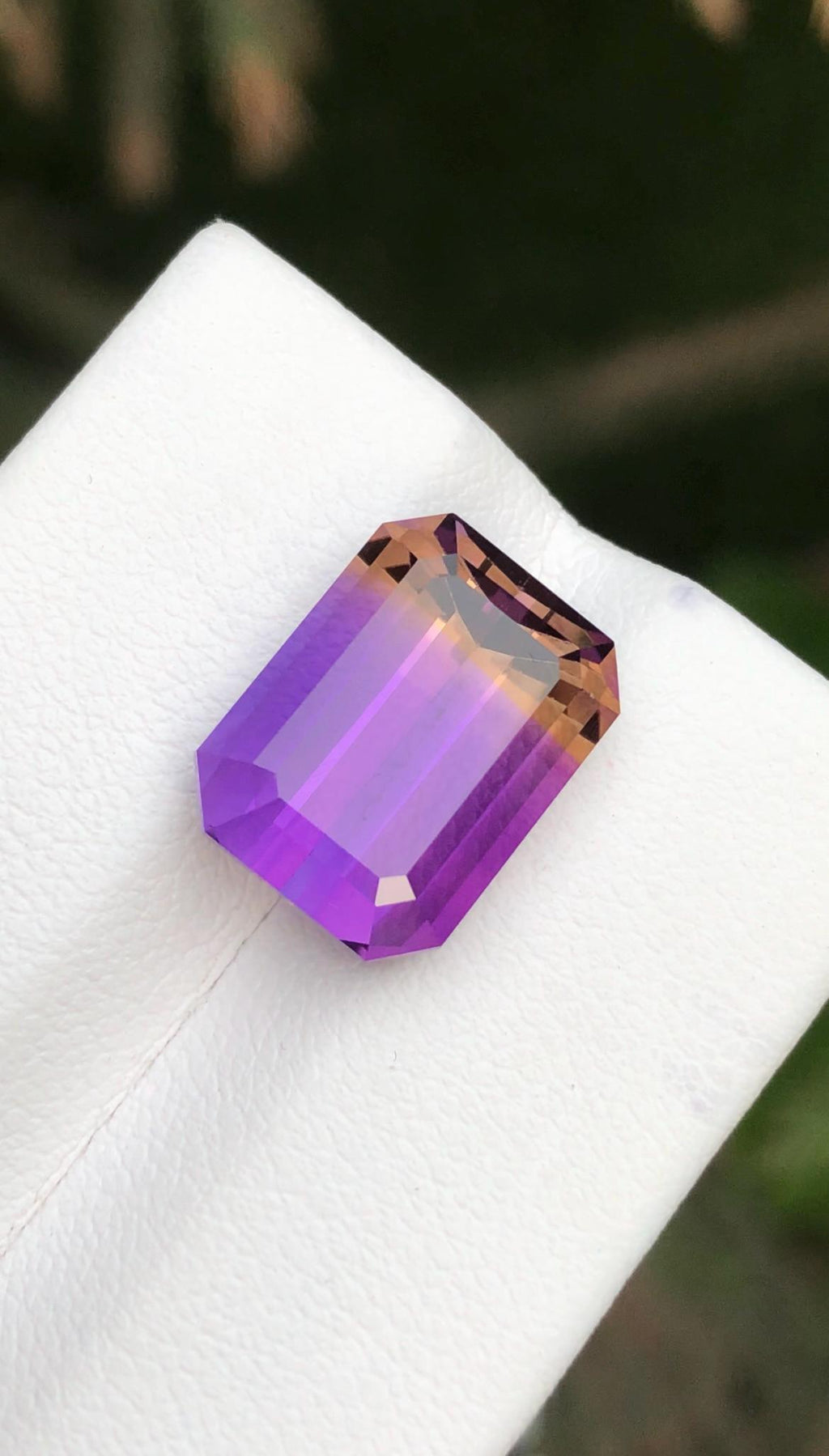 Ametrine 8.50 ct Emerald Cut • Bi-Color Gemstone from Bolivia