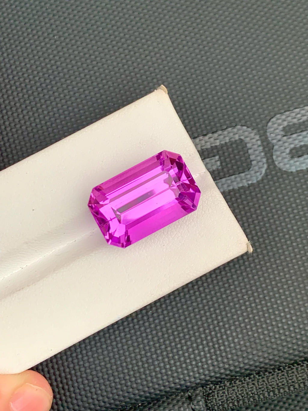 Vivid Pink Kunzite Gemstone: 27.80 Carat Emerald Cut, Afghanistan