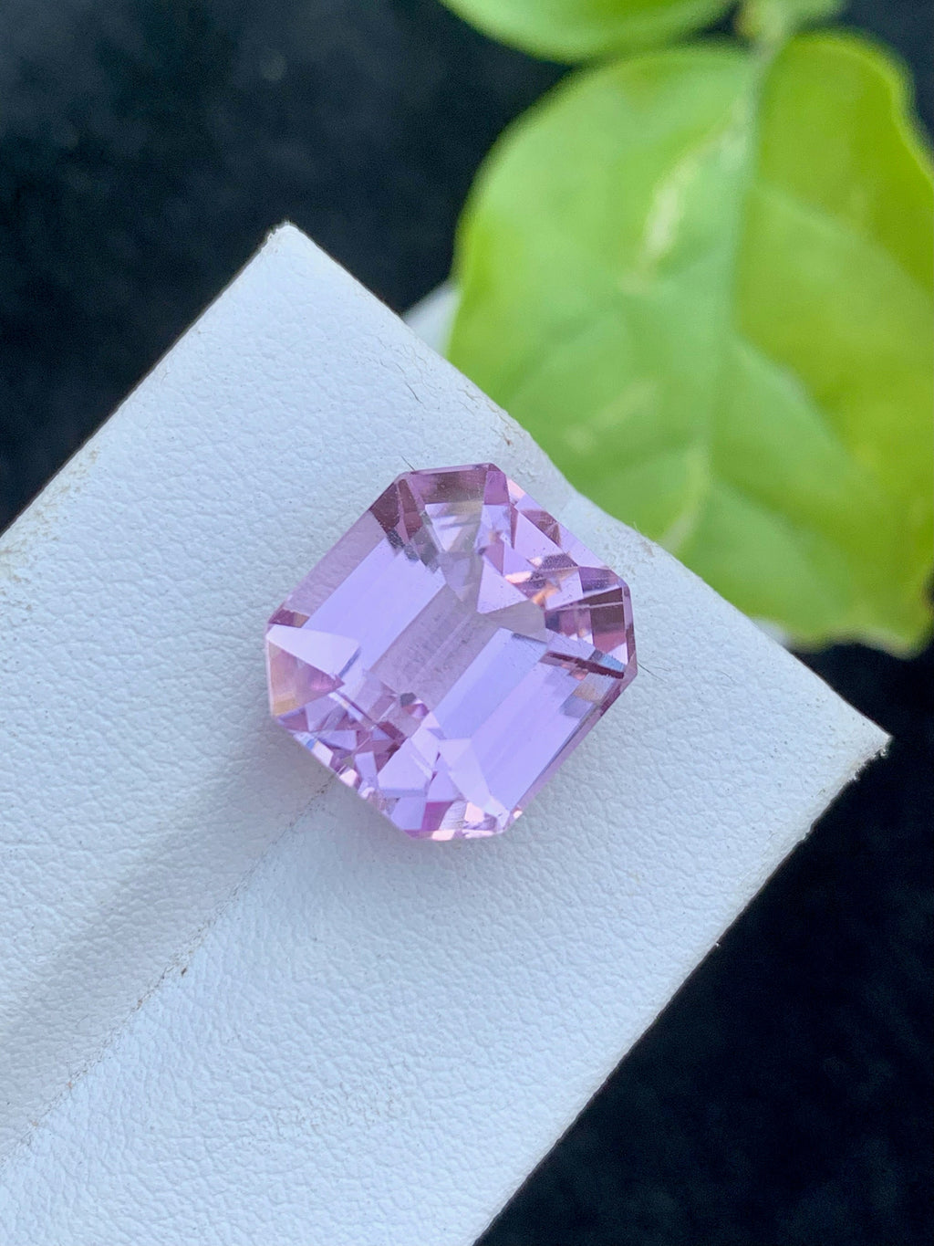 Natural Pink Kunzite Gemstone: 12.35 CT Asscher Cut Loose Stone