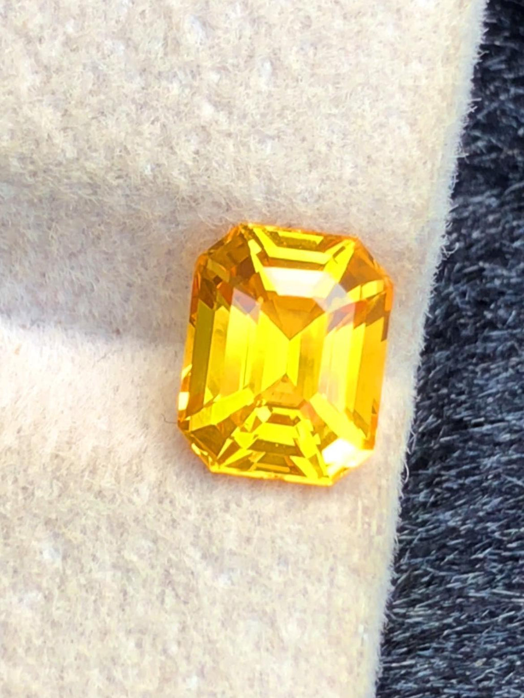 Yellow Sapphire 1.56ct Emerald Cut – Vibrant Gem from Sri Lanka