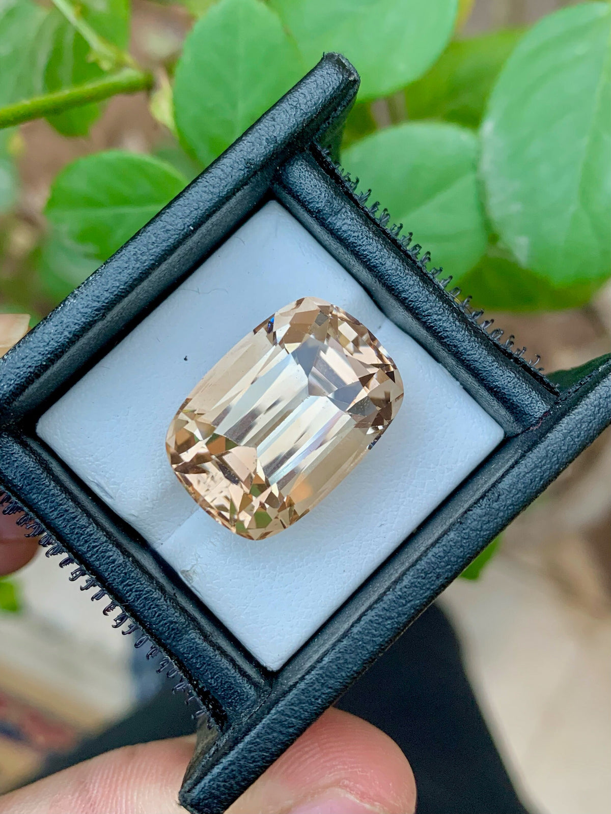 Imperial Topaz Loose Gemstone: 36.80 CT Cushion Cut, Brazil