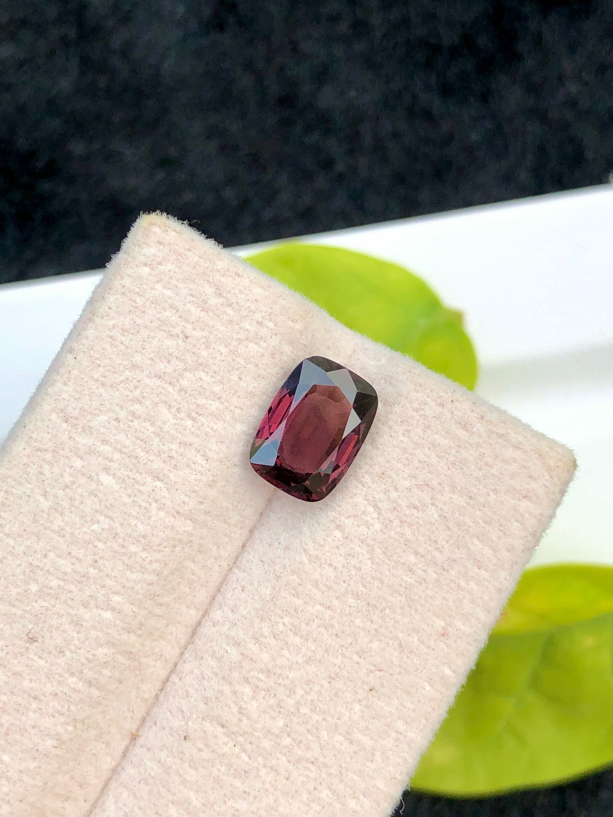 2.10 Carat Purple Spinel Gemstone: Natural Faceted Burma Stone (7x5x3 mm)