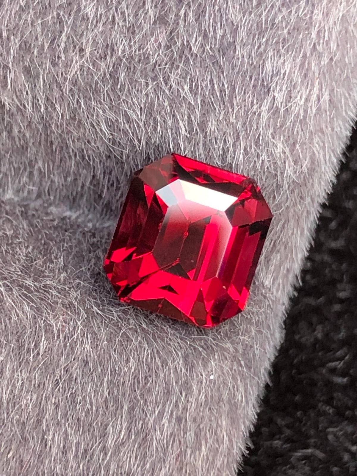 Rhodolite Garnet 3.05ct Emerald Cut Tanzania Gemstone