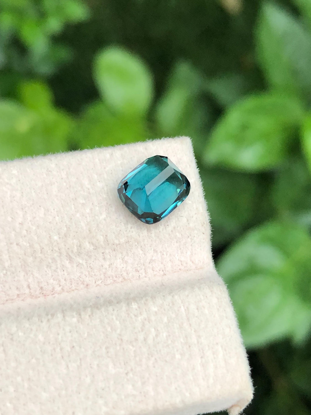 2.55 Carat Lagoon Tourmaline Gemstone: Cushion Cut Loose Stone from Afghanistan
