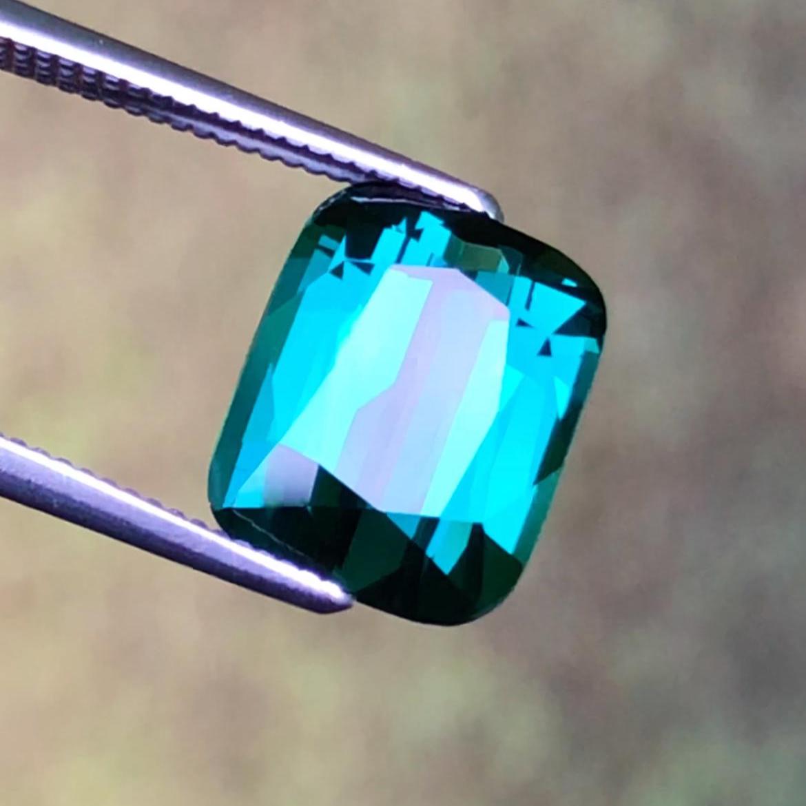 Blue Tourmaline 4.90 Carat Cushion Cut – Afghanistan Gemstone
