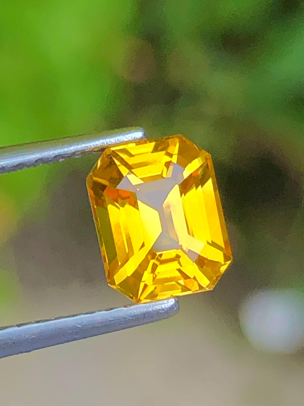 Yellow Sapphire 1.56 ct Emerald Octagonal Cut Madagascar