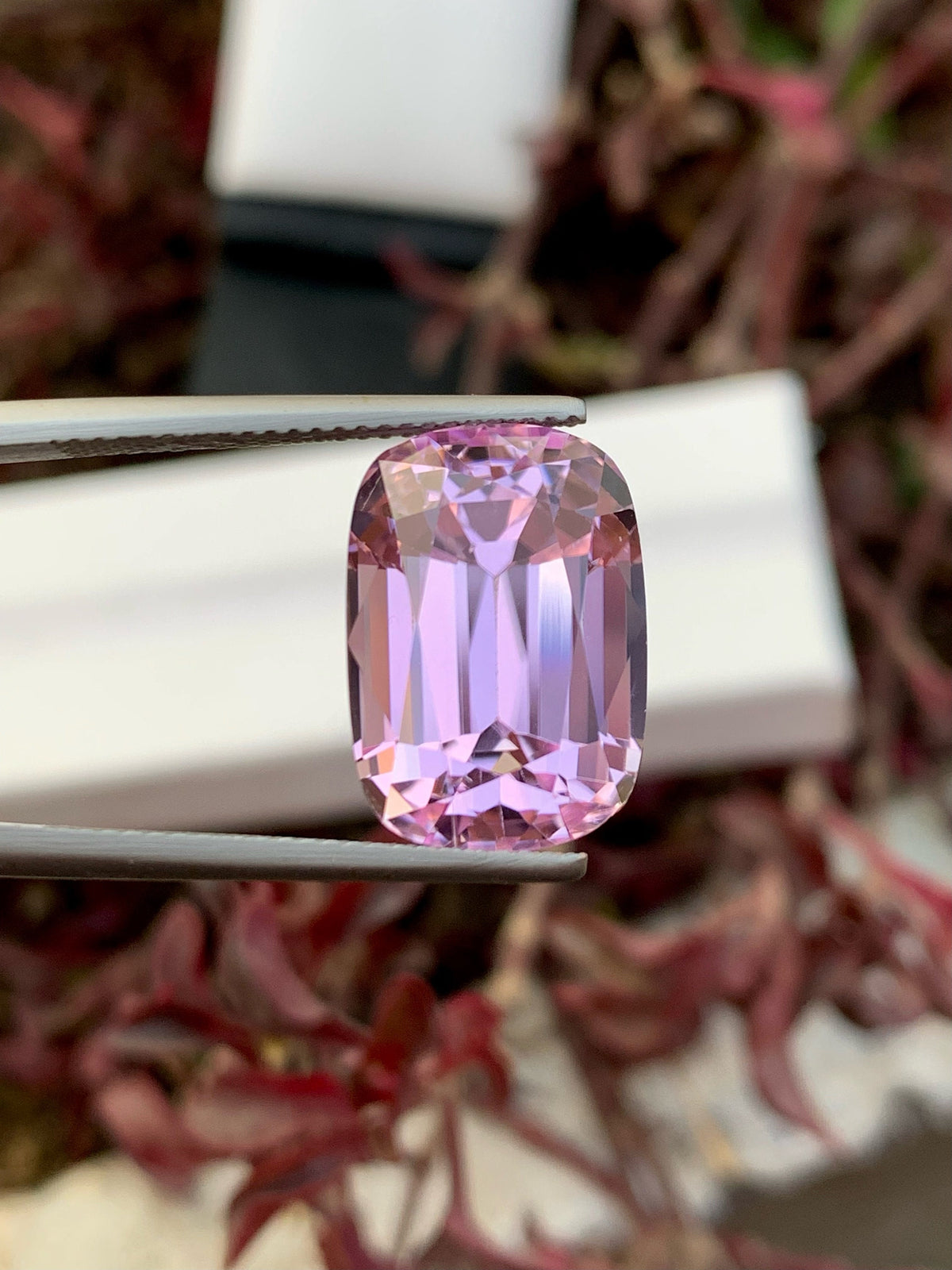 Baby Pink Kunzite Gemstone: 18.80 CT Cushion Cut Spodumene