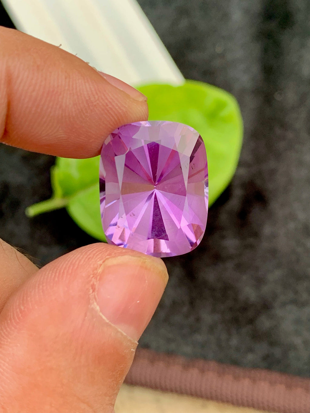 Natural Amethyst Loose Gemstone Cushion Blader Cut - 19.95 carats