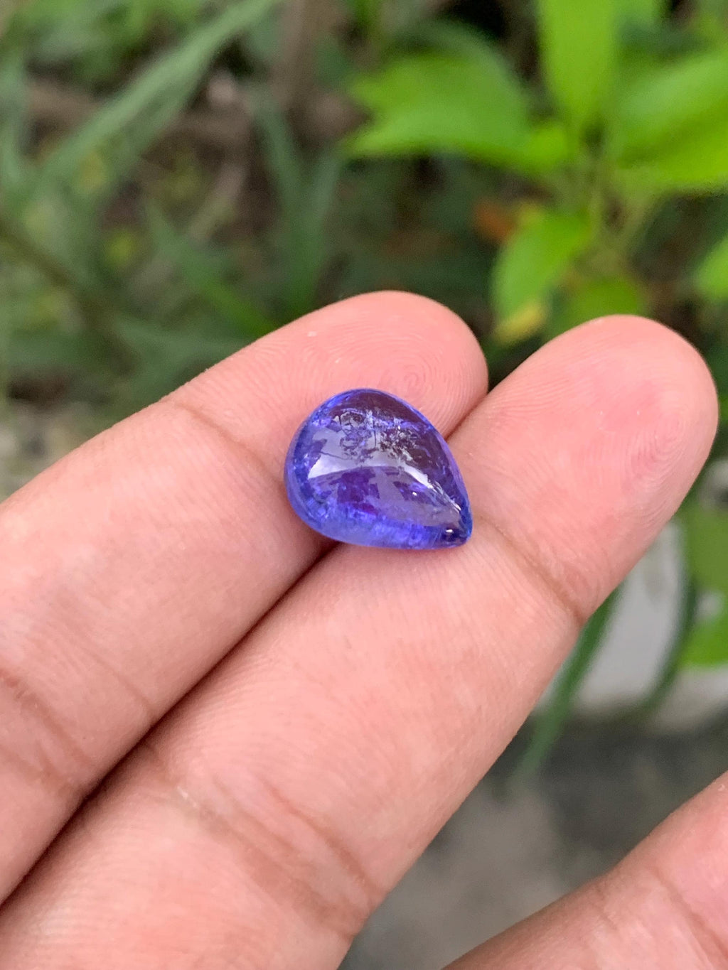 AAA Tanzanite Cabochon: 7.59 Carat Loose Gemstone, December Birthstone