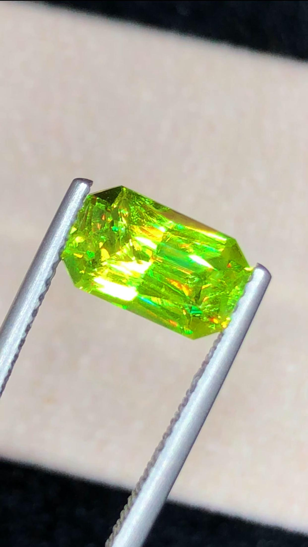 Natural Apple Green Sphene Gemstone – Fancy Cut, 2.10 Carats (Madagascar)