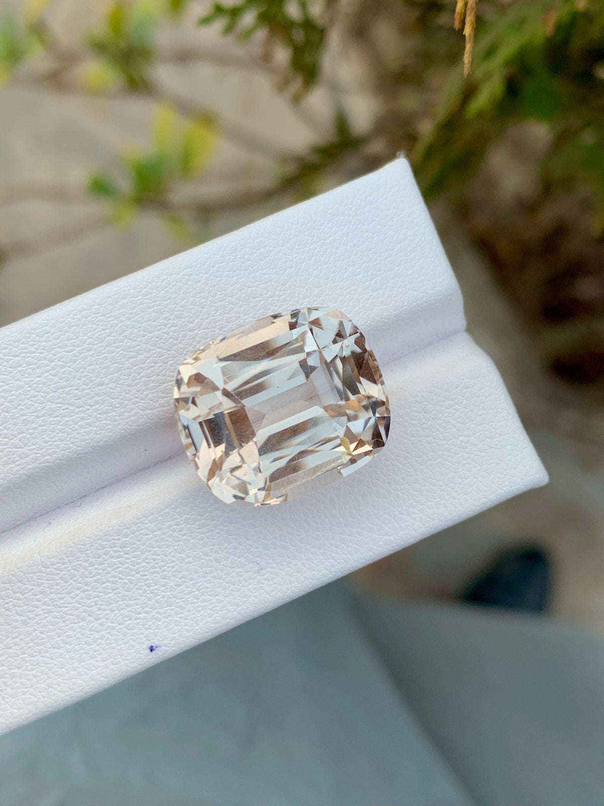Yellow Topaz Loose Gemstone: 26.80 CT Faceted Cushion Cut, November Birthstone