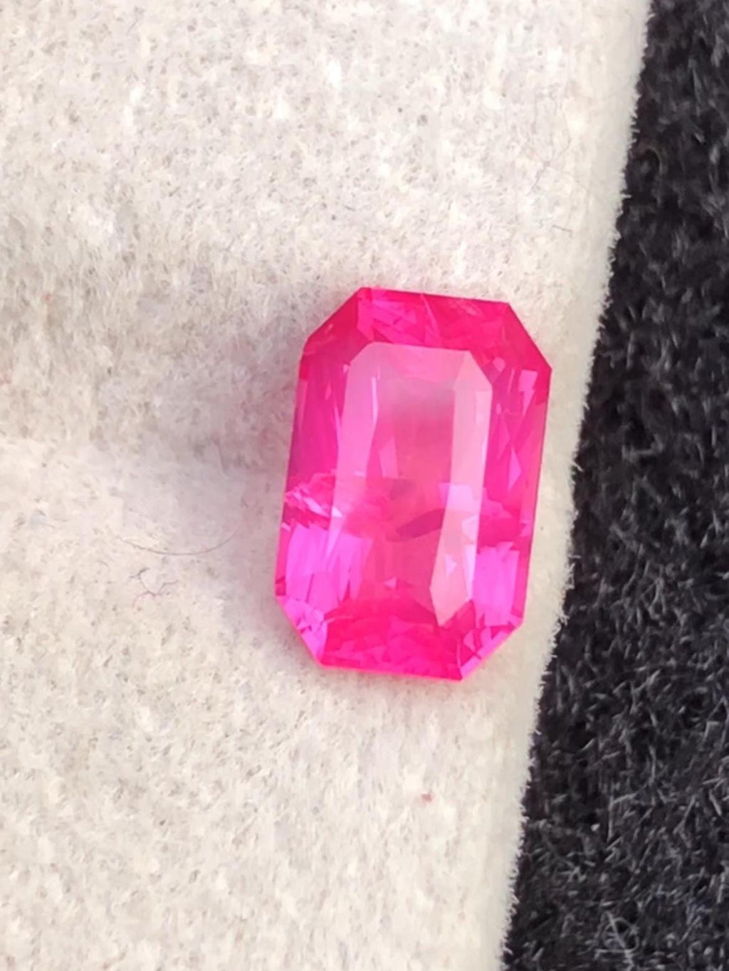 Mahenge Spinel 1.35ct Octagon Cut – Vivid Pink With Certificate
