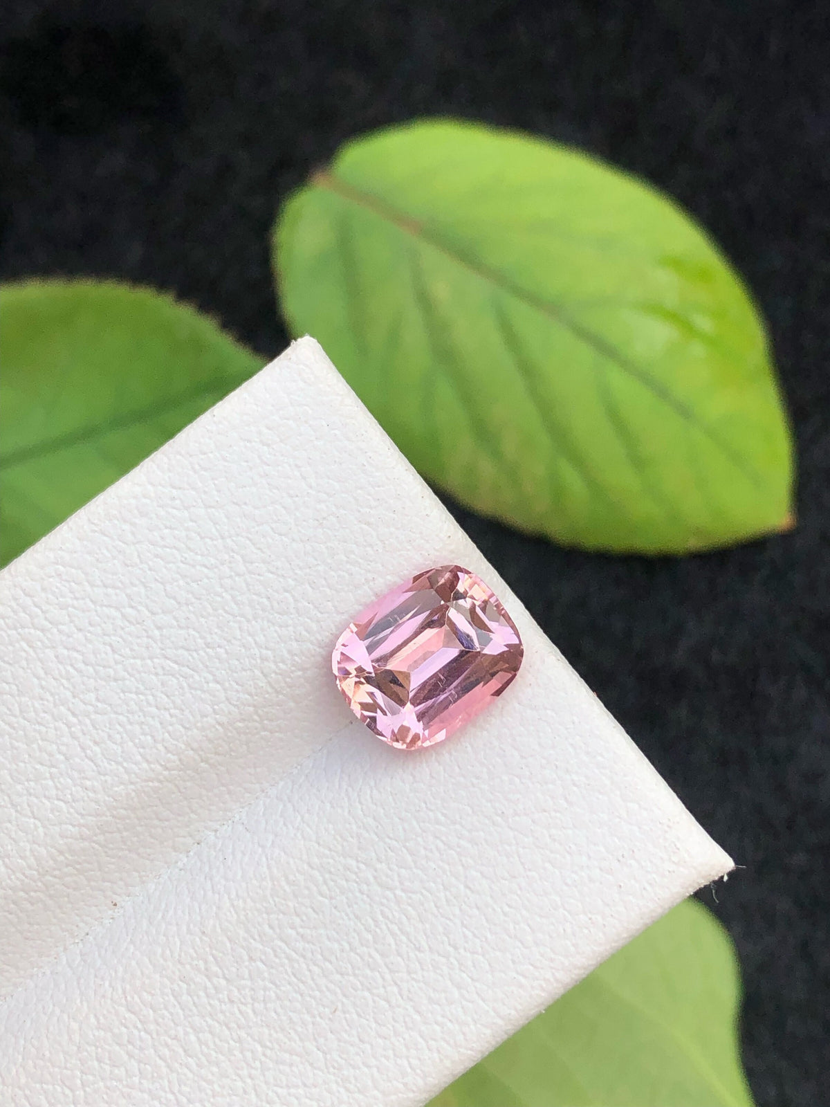 Natural Carnation Pink Tourmaline Gemstone: Cushion Cut, Afghanistan Origin