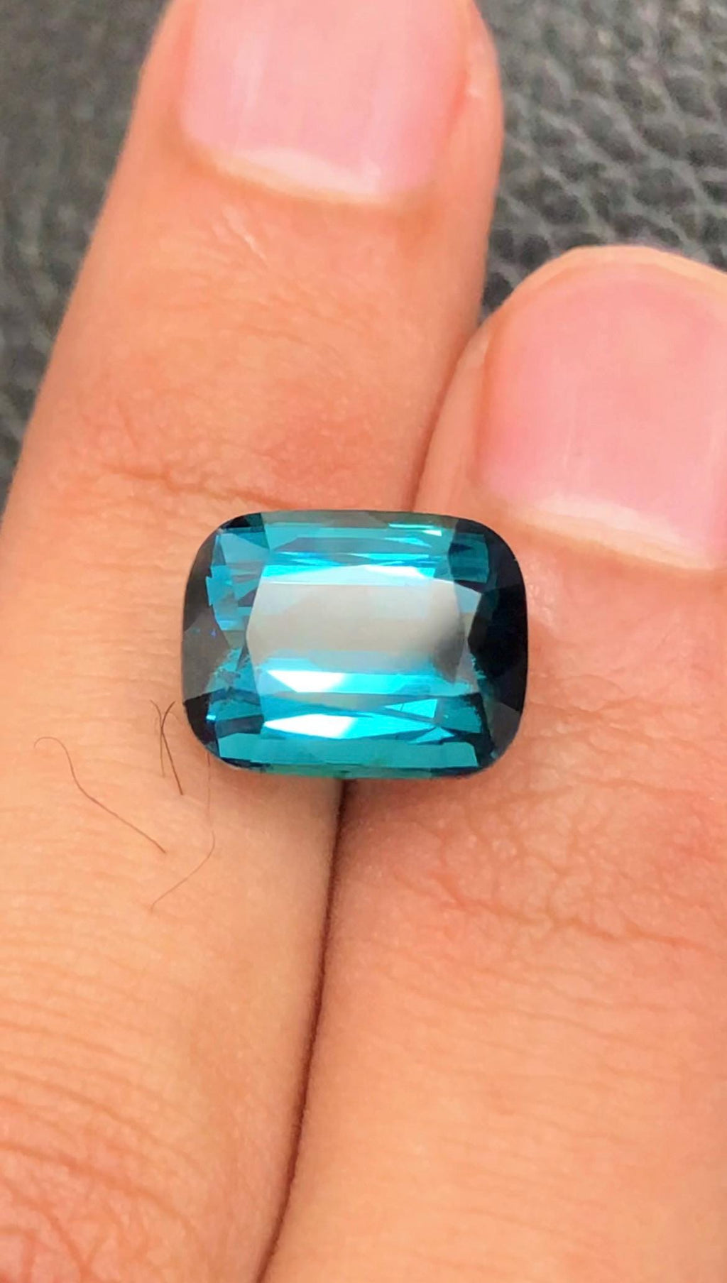 Natural Blue Tourmaline Cushion Cut – 6.30 Carat from Afghanistan Facated tourmaline gemstone