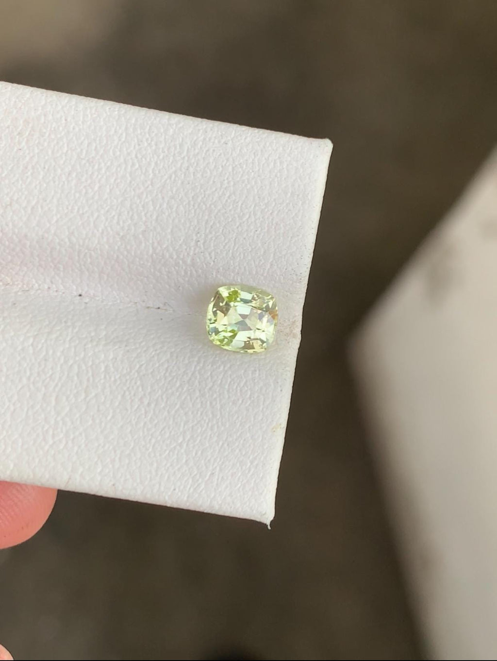 1.095 Carat Yellow-Green Chrysoberyl Gemstone: Sri Lanka Oval Cut