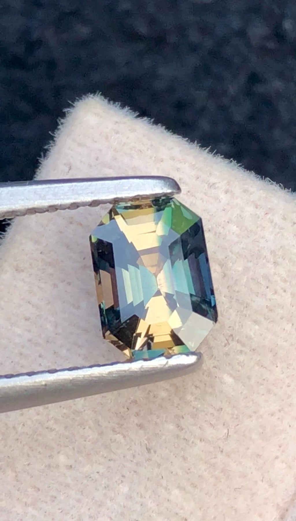 Parti Sapphire 1.17 Carat Octagonal Cut Loose Gem - Sri Lanka Certified