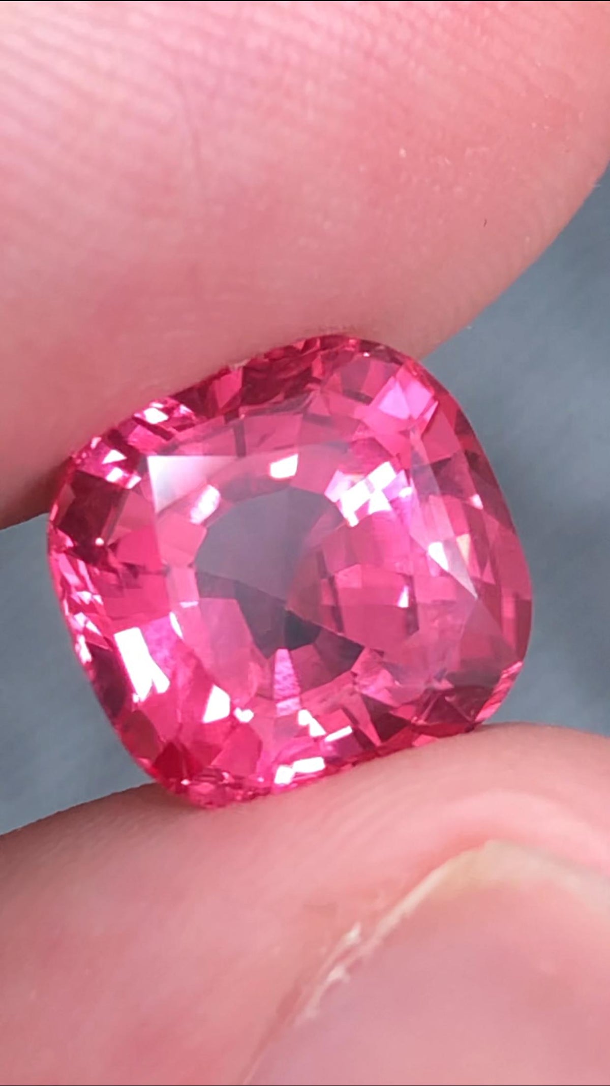 Vivid Pinkish-Red Mahenge Spinel Gemstone: 5 CT Rare Collector's Stone