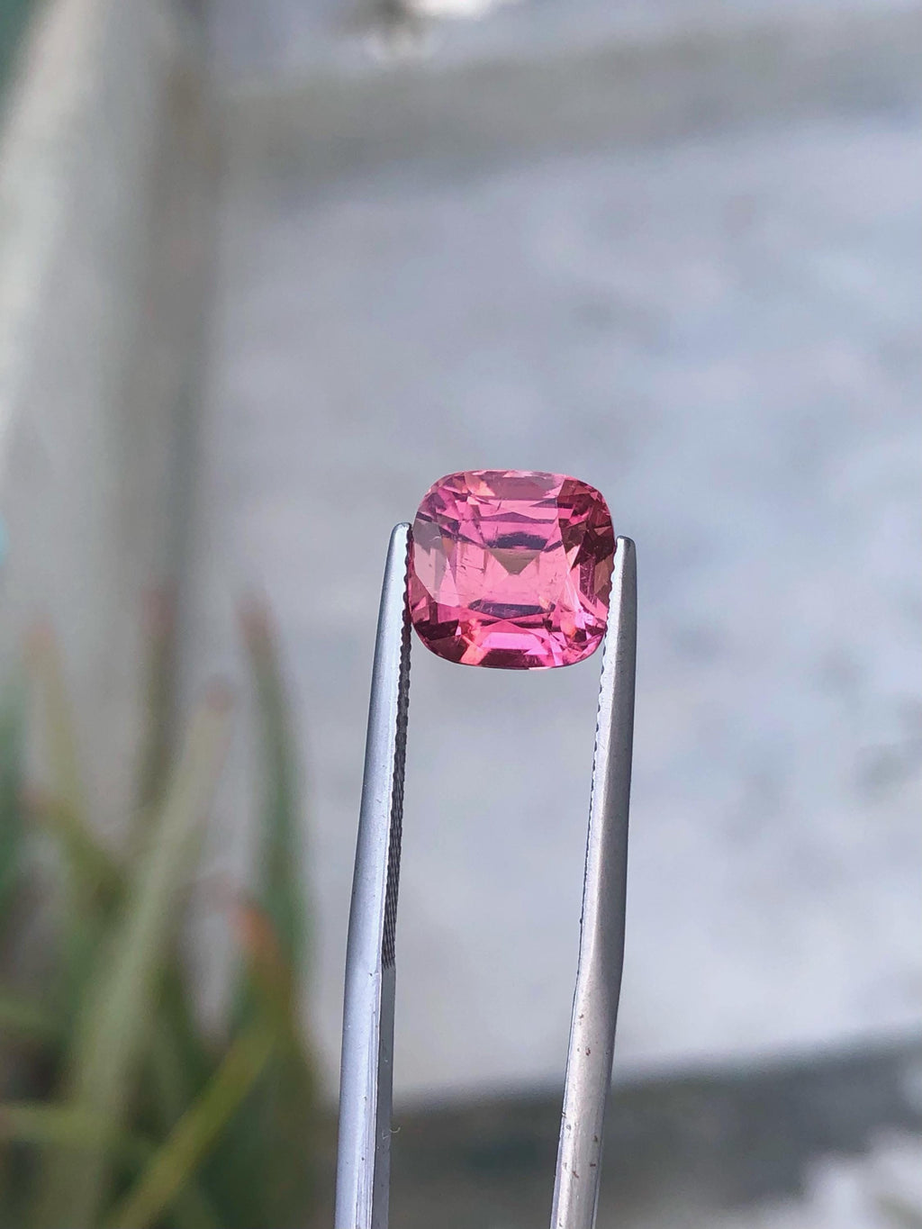 Pink Tourmaline Gemstone: 5.00 Carat Cushion Cut, October Birthstone