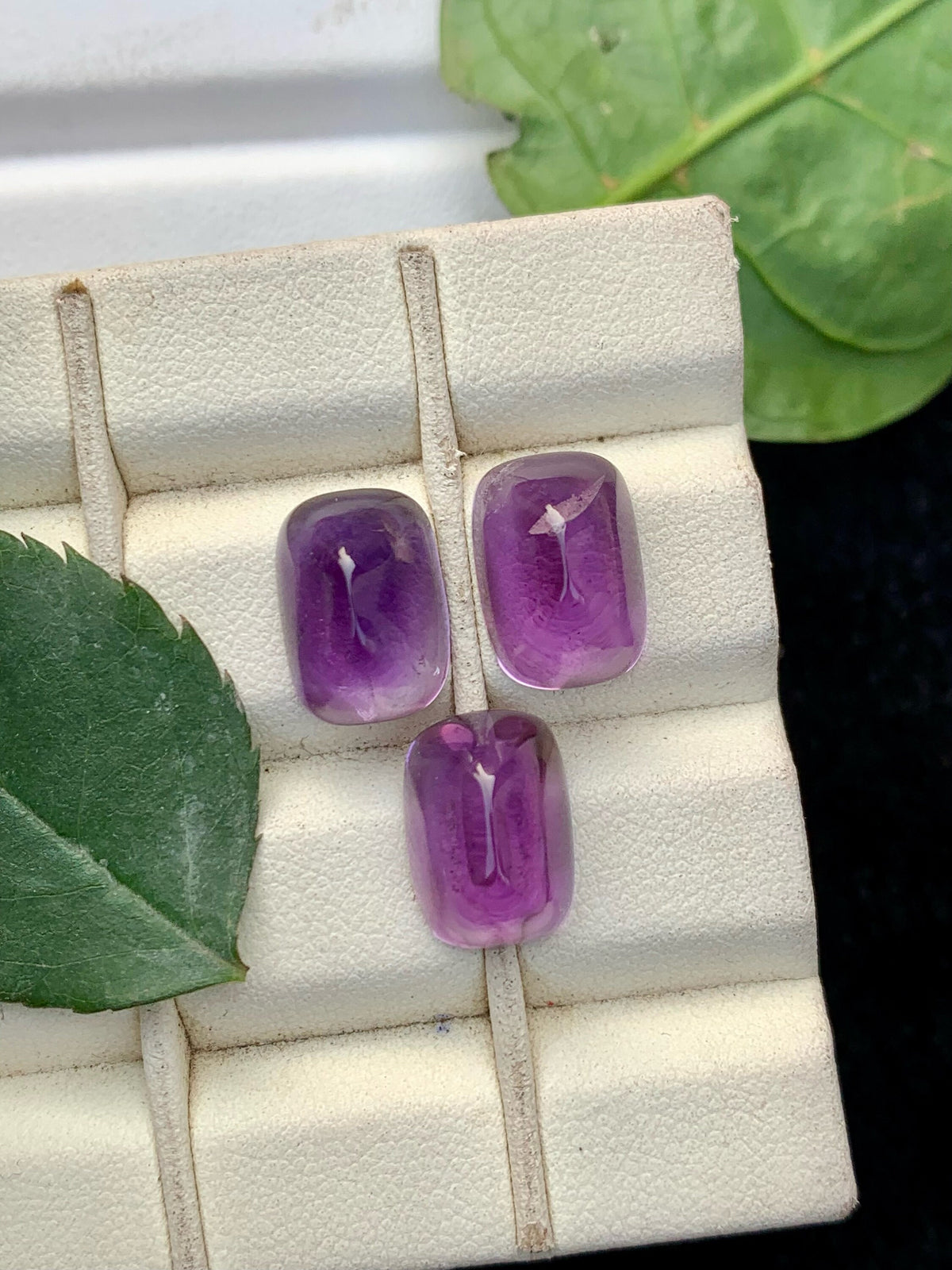 Deep Purple Amethyst Sugarloaf Cabochon Set - 17.90 Carat