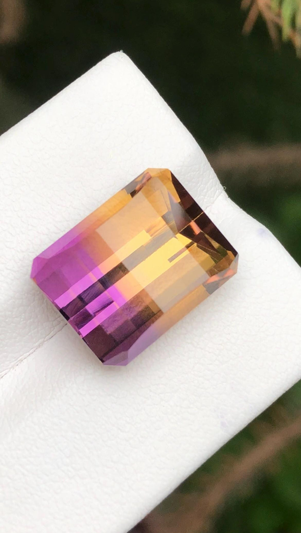 Ametrine 13.50 Carat Pixel Cut Loose Gemstone – from Brazil
