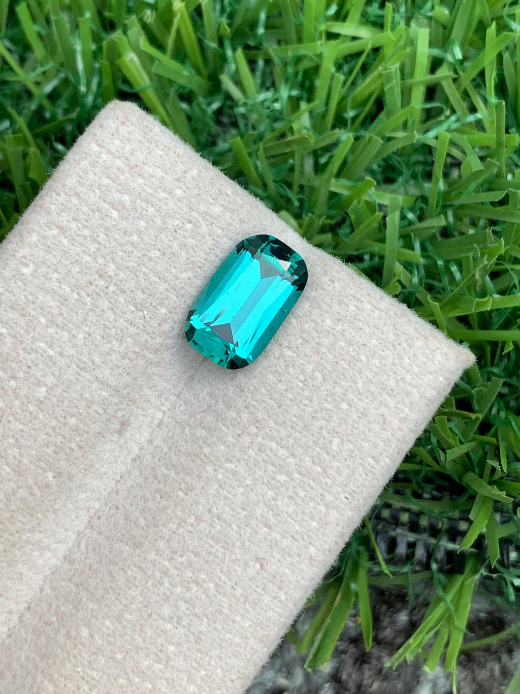 Blue Lagoon Tourmaline Gemstone: 2.10 CT Cushion Cut, Afghanistan Origin