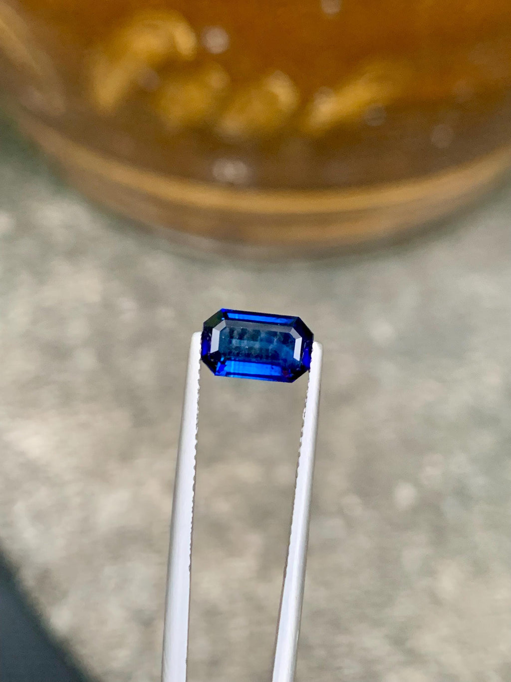 2.20 CT Royal Blue Sapphire Gemstone: Cushion Cut, Jewelry Stone