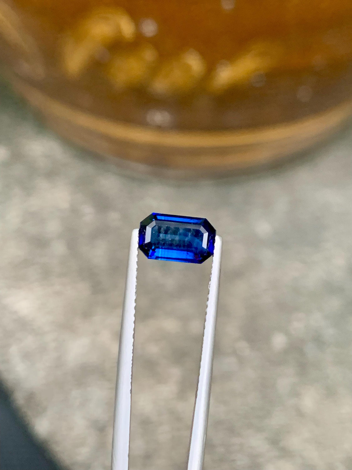 2.20 CT Royal Blue Sapphire Gemstone: Cushion Cut, Jewelry Stone