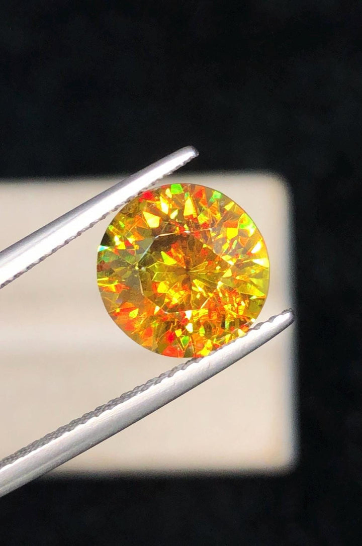 Full Fire Sphene Gemstone: 3.50 ct Natural Titanite, August Birthstone
