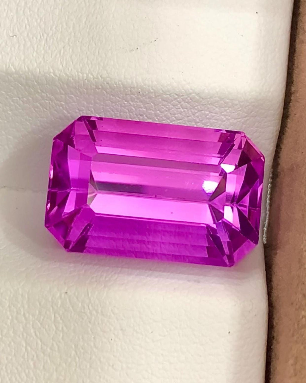 Pink Kunzite 27.95 Carat Emerald Cut Loose Gemstone – from Afghanistan