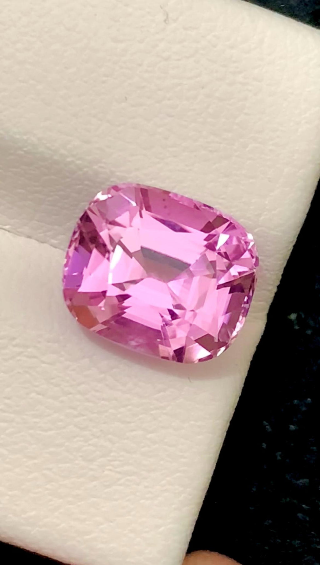 Pink Kunzite Gemstone: 4.95 CT Faceted Cushion Cut From Nuristan Afghanistan