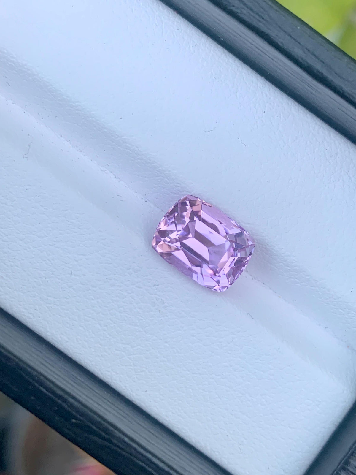Baby Pink Kunzite Gemstone: 4.10 CT Cushion Cut Spodumene