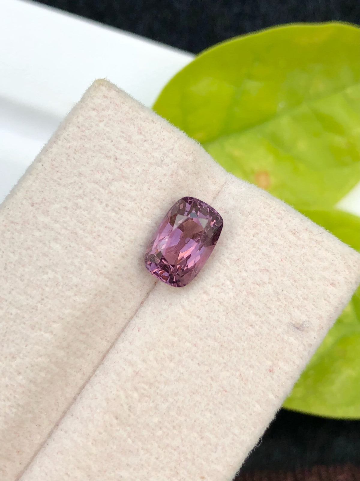 2.10 CT Purplish Pink Spinel Loose Gemstone: Cushion Cut, Afghanistan Origin