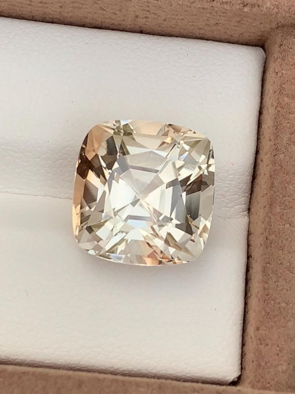 Golden Topaz 12.80ct Fancy Cushion Cut – Skardu Pakistan