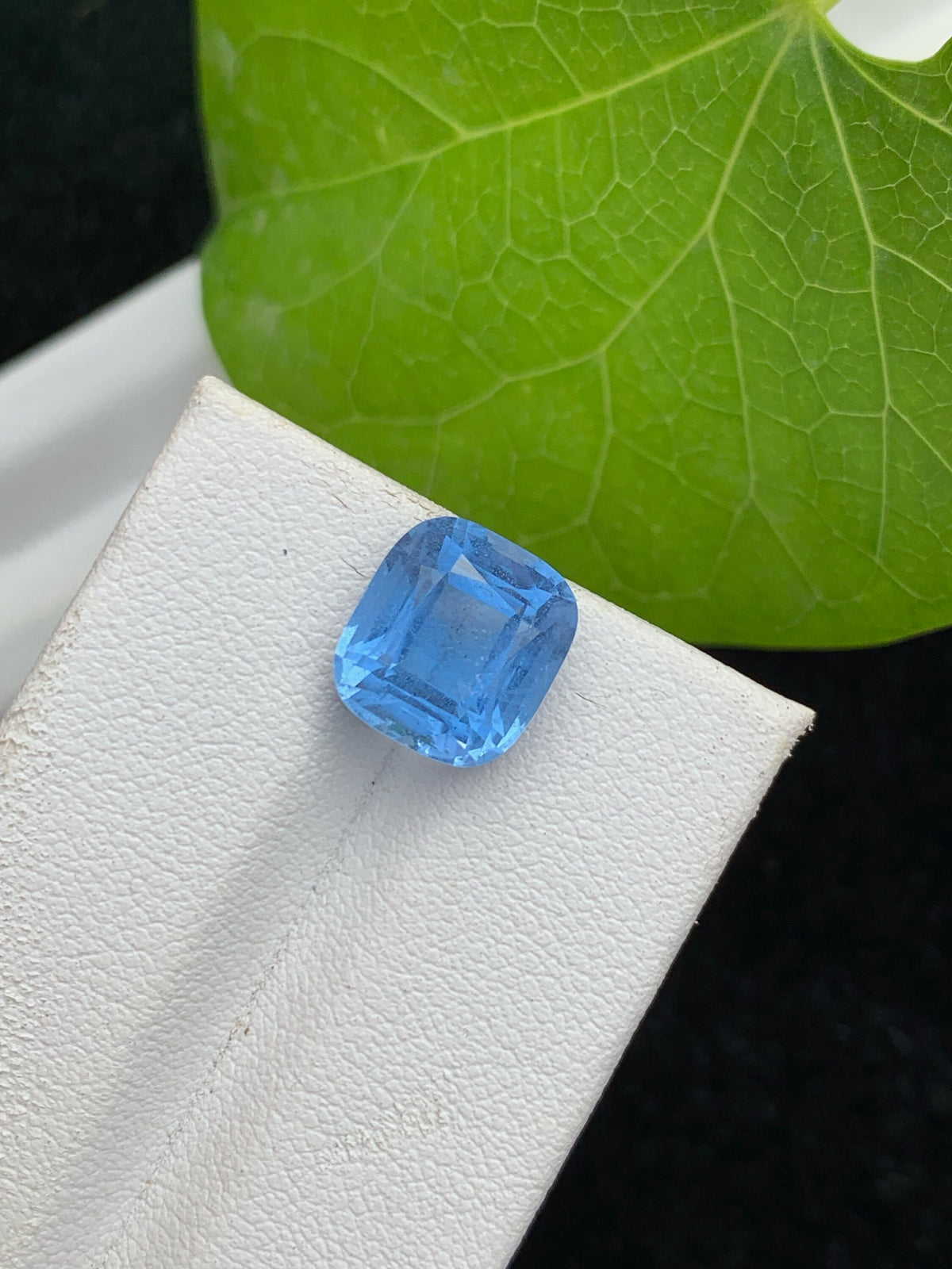 Santa Maria Aquamarine Gemstone: 4.45 CT Deep Blue Cushion Cut