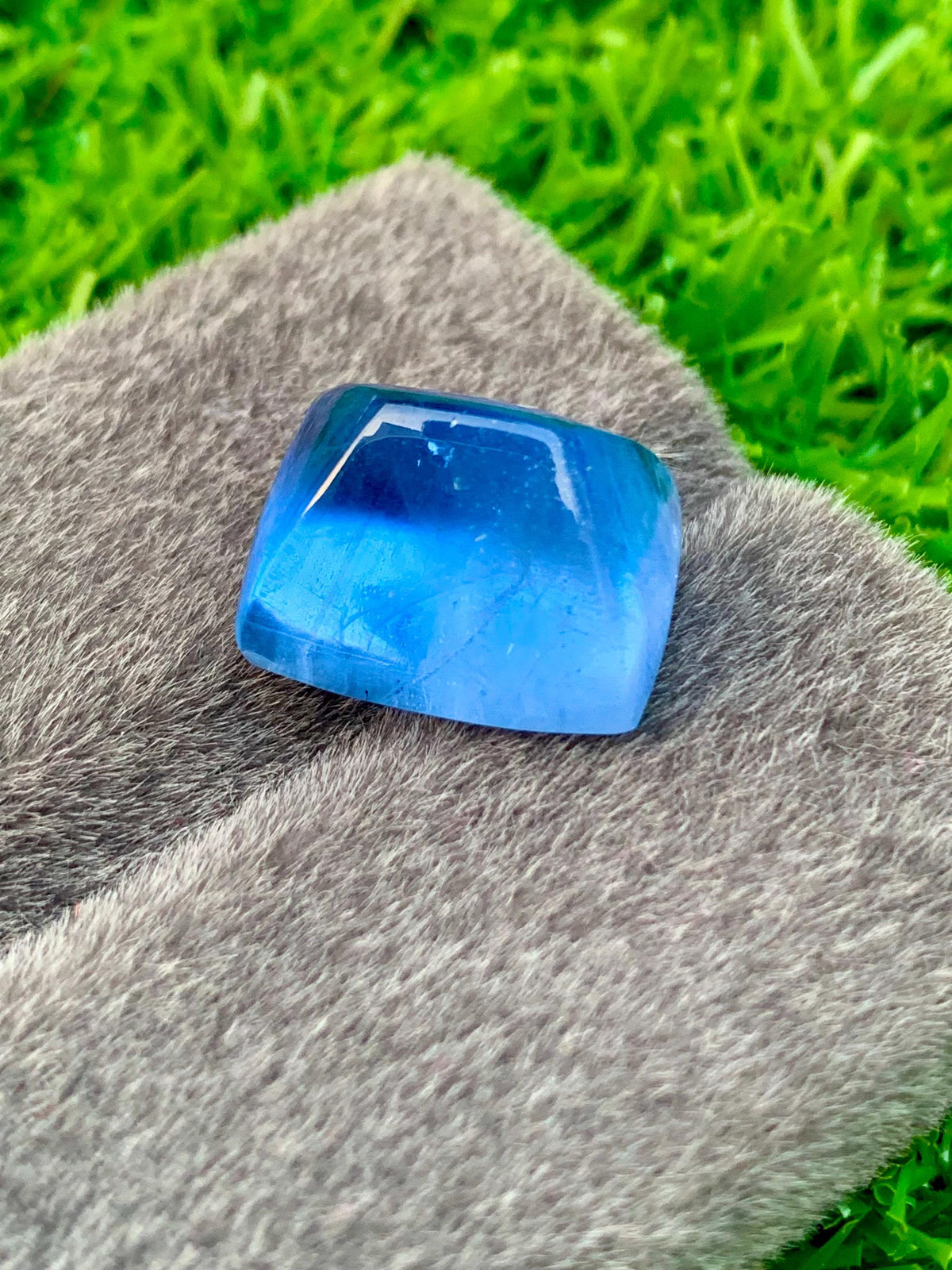 24.20 ct Aquamarine Cabochon: Skardu Pakistan Blue Beryl Gemstone
