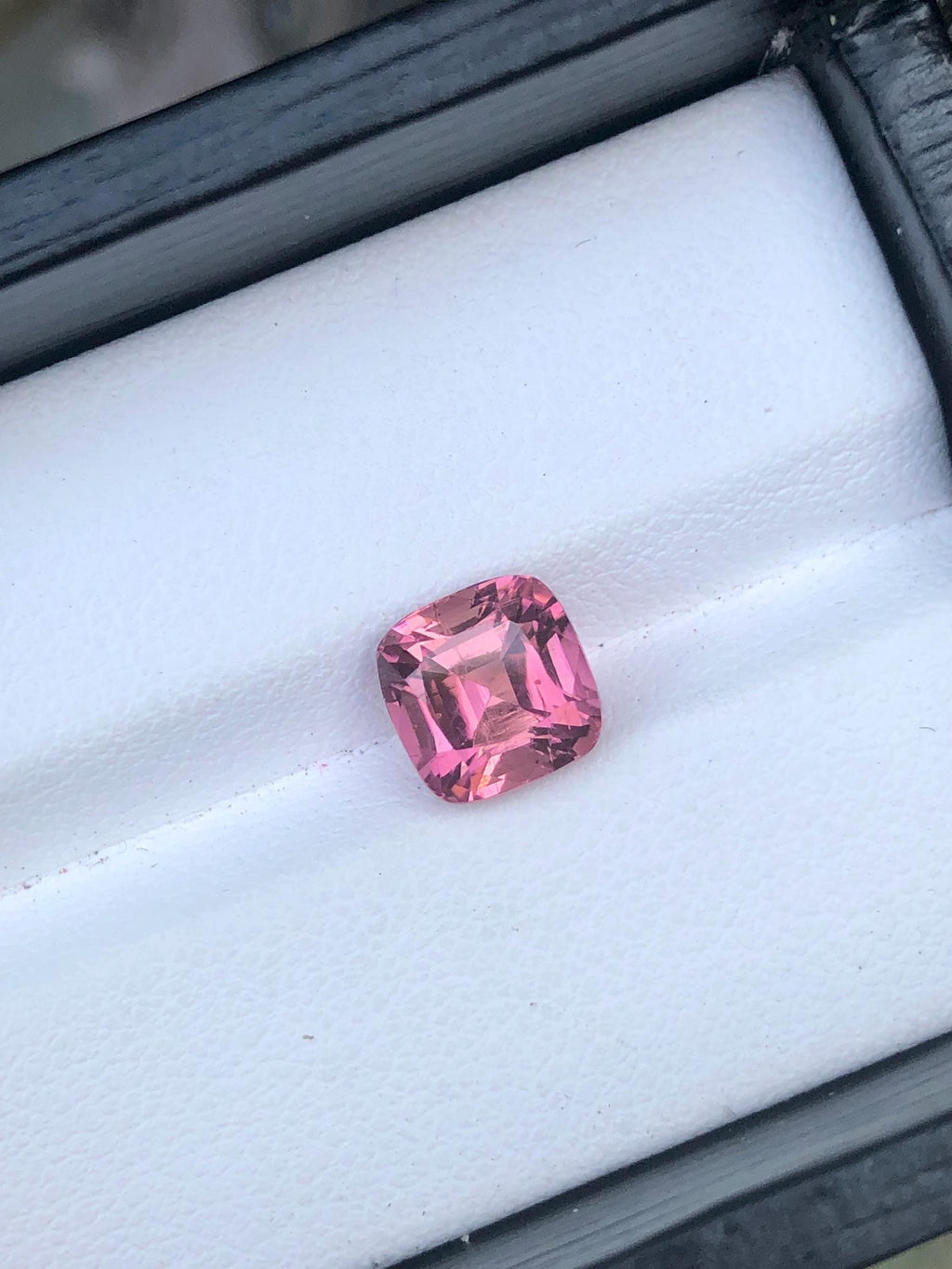 Pink Tourmaline Gemstone: 2.70 Carat Cushion Cut, October Birthstone