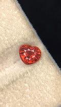 Padparadscha Sapphire 1.04 ct Heart Cut 5.95 × 5.30 × 3.98 mm Madagascar — Certified Pink-Orange