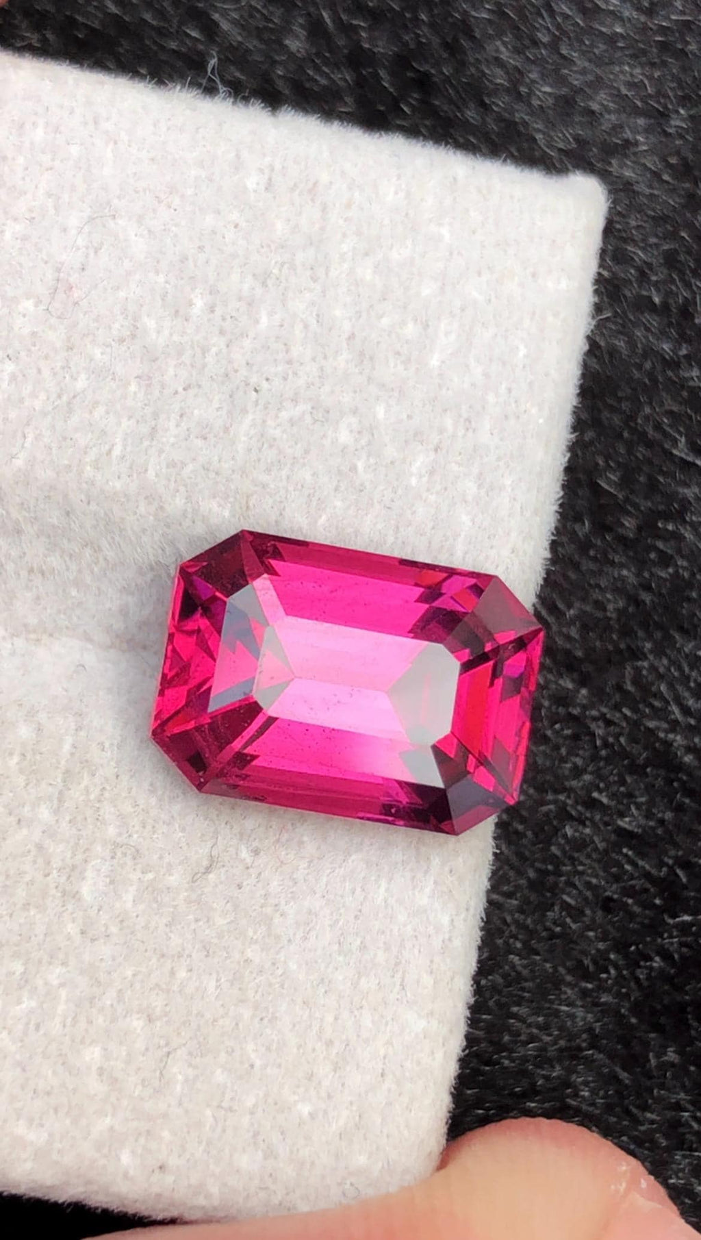 Rhodolite Purple Garnet 5.16ct Emerald Octagonal Cut – Tanga mine Tanzania
