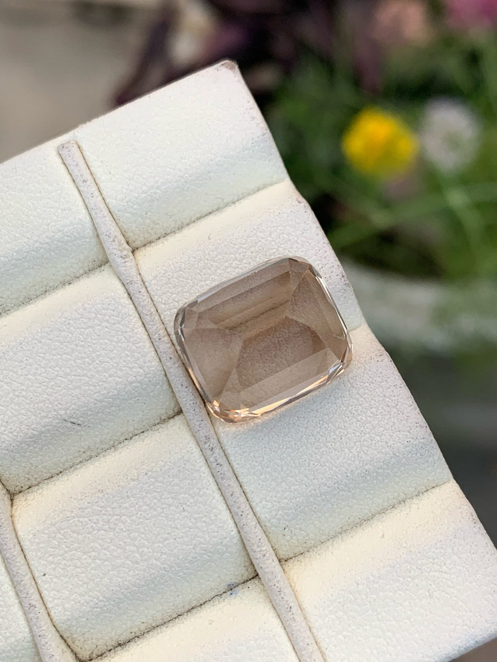 Unheated Imperial Topaz Gemstone: 15.75 CT VVS Orange Cushion Cut